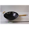 Image 1 : Dexam Wok w/Wooden Handle - 13" Diameter - Appears New