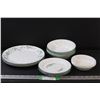 Image 1 : Corelle Dishes Set: (4) Dinner Plates, (4) Dessert Plates, (9) Bowls