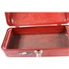 Image 3 : Disston "My Buddy" Red Metal Tool Box w/Contents