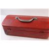 Image 4 : Disston "My Buddy" Red Metal Tool Box w/Contents
