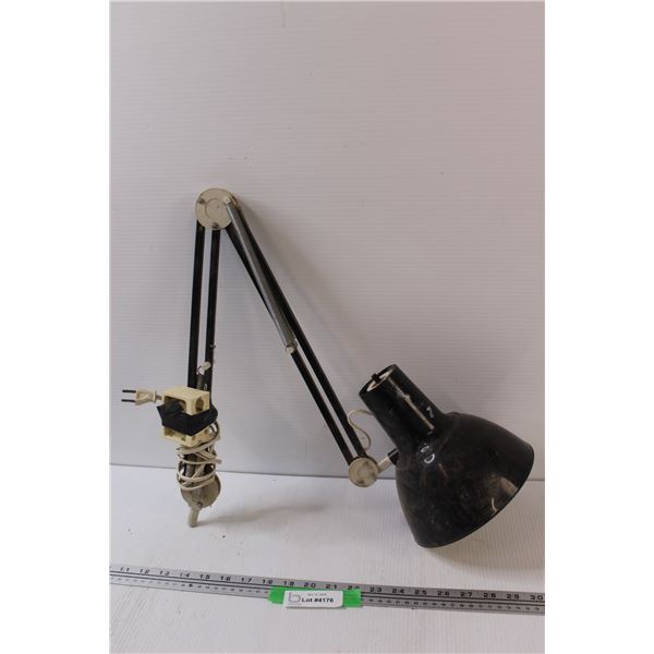 Vintage Articulating Desk Lamp - Works