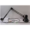 Image 1 : Vintage Articulating Desk Lamp - Works - Light Bulb Little Loose