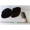 Image 1 : (2) Winter Faux Fur Hats, Cleaver 8.25" Blade