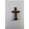 Image 3 : Leather Photo Album Cover -Indigenous Theme, Wood Figurine -African Theme - 16.5" Tall, Wood Totem P