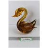 Image 1 : Glass Swan Paper Weight/ Decoration, Has Chip On End Of Beak