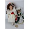 Image 2 : (2) Porcelain Collector Dolls, Unmarked