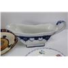 Image 4 : Various Dishes, Napier Gravy Boat, Shelly England Plates, Misc.