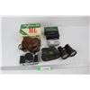 Image 1 : Pair Of Vintage Unmarked Binoculars, Vintage Fujica 35 Camera w/ Box And Accessories, Misc.