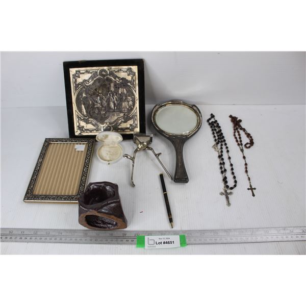 (2) Vintage Roseries, Vintage Tree Brand Hair Trimmer, Misc.