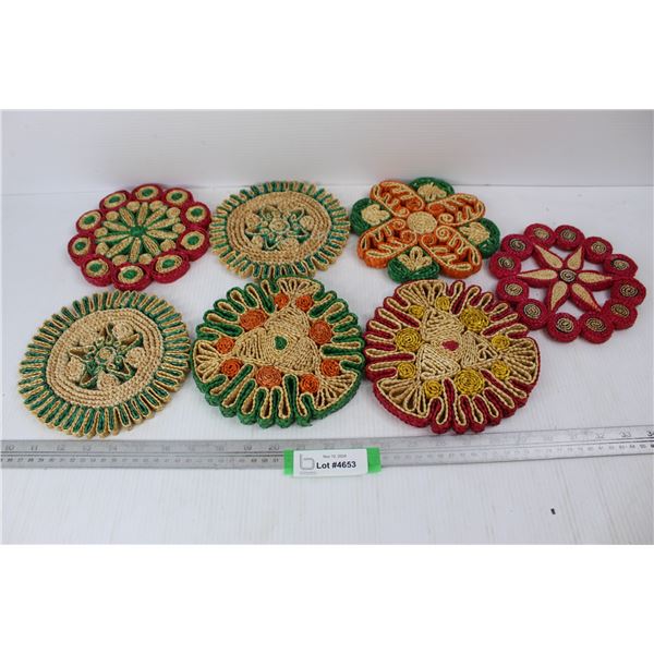 (7) Various Straw Pot Holders