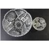 Image 2 : (2) Crystal Bowls - 8" Dia & 4.5" Dia