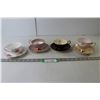 Image 1 : (4) Fine China Teacups & Saucers (Tuscan, Shelley, Ainsley, Crown Devon)