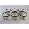 Image 2 : Set of 6 "Happy Anniversary" Glasses, Set of 8 Mini Plant Pots With Metal Tray Tote