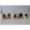Image 2 : Set 5 WLE Ltd. Ceramic Coffee Mugs "Dogs", Ceramic Pitcher, Pair Small Ceramic Bowls