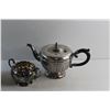 Image 2 : Silver Tea Pot and Cream & Sugar Set