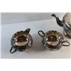 Image 4 : Silver Tea Pot and Cream & Sugar Set
