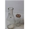 Image 4 : (3) Glass Milk Bottles, Nutcracker, (2) Wooden Kitchen Mashers