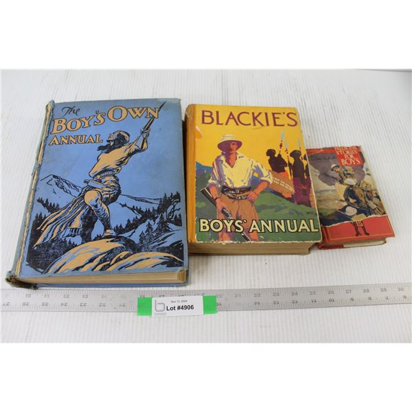 (2) Boys Annual Books, Nelsons Stories For Boys Book