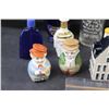 Image 4 : Salt and Pepper Shakers, (7) Cologne Bottles, Decorative Spoon, (4) Glass Bottles