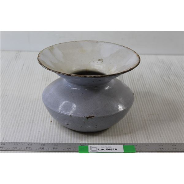 Enamel Cast Iron Spittoon