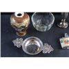 Image 6 : Miniature Vase, Silver Salt & Pepper Shakers, Miniature Glass Bottle and a Lighter