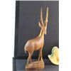 Image 4 : Wooden Deer Figure, Rocking Pony and a (2) Brass Plate Stands