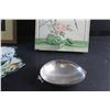 Image 5 : Framed Modern Art Print, Serving Floral Ceramic Tray, Pewter Dish and Parrots Gift Box
