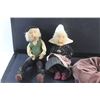 Image 2 : (2) Berets and Plush Old Couple Dolls