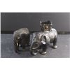 Image 2 : Wooden Elephant Figure and a Ceramic Planter
