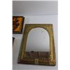 Image 5 : Brass Framed Mirror, Chopsticks Set and Folding Dresser Mirror