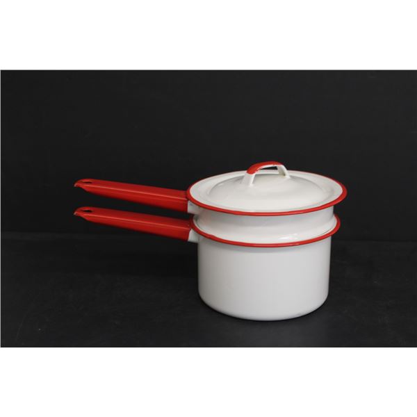 Enamel Double Boiler