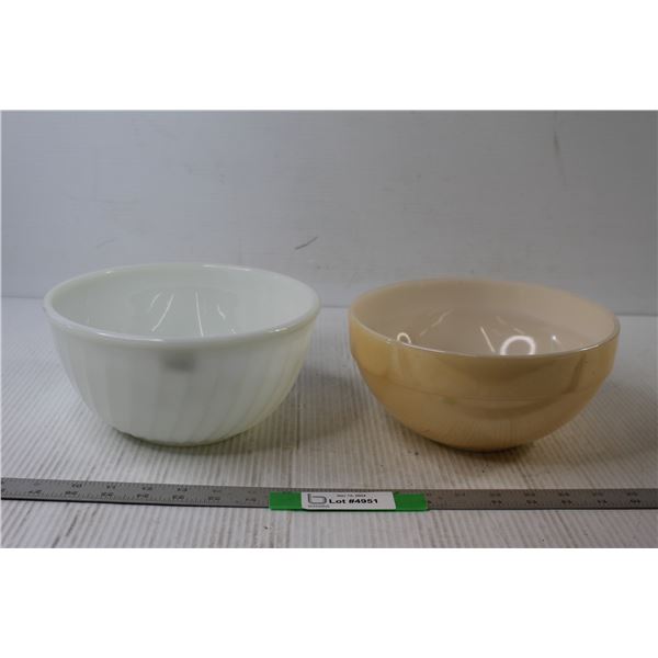 (2) Fire King Mixing Bowls