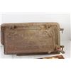 Image 5 : (3) Cast Iron Floor Registers, Stove Door - Damaged