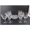 Image 2 : (8) Various Crystal Stuart Wine Glasses w/ (8) Plates