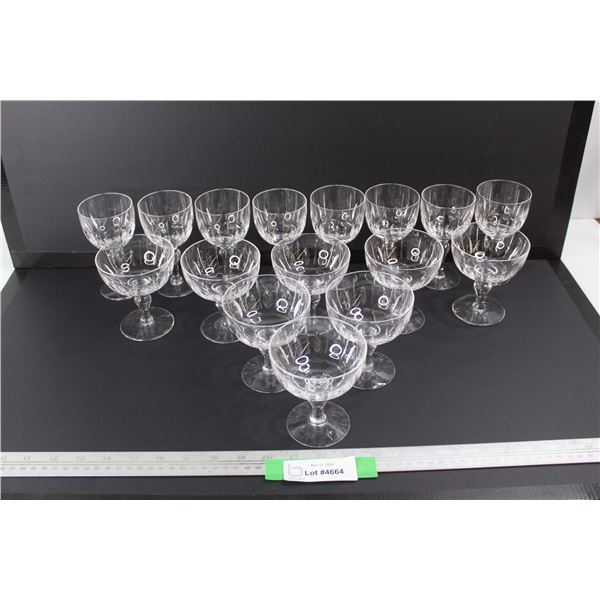 (16) Various Stuart Crystal Wine Glasses