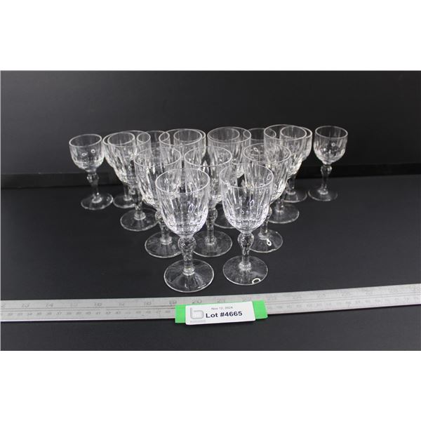 (17) Various Stuart Crystal Wine Glasses