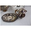 Image 2 : Vintage Plated Teapot w/ (3) Bowls/ Trays