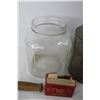 Image 5 : Large Vintage Nabob Jar, Cream King Chargers w/ Original Box, Misc.