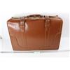 Image 1 : *Vintage Leather Birkdale Suitcase, 21'' x 9'' x 15.5''- As Is