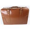 Image 2 : *Vintage Leather Birkdale Suitcase, 21'' x 9'' x 15.5''- As Is