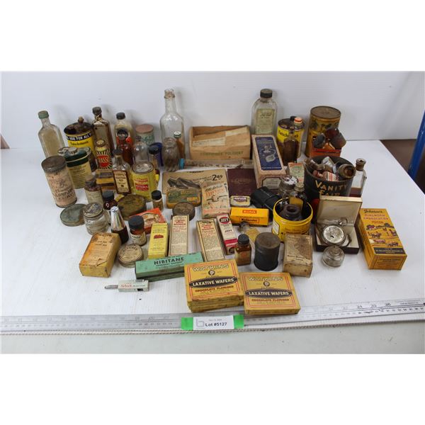 *Vintage Assorted Vet  & Human Tonic/ Medicine Bottles, Etc,