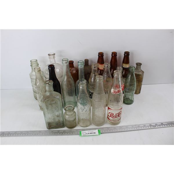 (21) Various Vintage Bottles, Pepsi- Cola, Dominion Bottleing Co., Misc