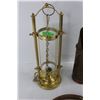 Image 3 : (3) Various Solid Brass Items, Candle Holder, Horn Like Ornament, Misc