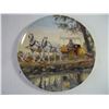 Image 4 : Pair of Rooster Ashtrays,(2) Decorative Horse Plates and Wood Cow Figurine
