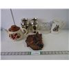 Image 1 : (3) Pieces of Horse Decor Items,(2) Vases and Teapot