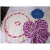 Image 2 : Lot of assorted Doilies and (4) Tablecloths