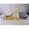 Image 1 : Assorted Pieces of Cloth-Dish Towels,Sheets and watering Can