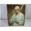 Image 5 : (2) Picture Frames (8x10) and Framed Picture of Pope John Paul