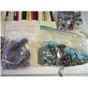 Image 2 : Large Lot of Crafting Items-Beads,Buttons,Paint Brushes,Sewing Thread and misc.