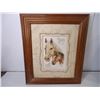 Image 3 : Framed Stitched Horse&Colt (11x13) and (3) Embroidery Scenes 2 are 10x13 and other is 11x14